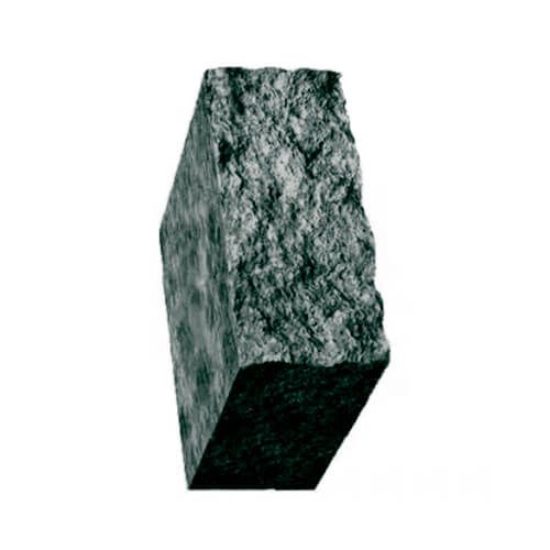 Столбик декоративный черный с мрамором 500х175х150 Золотой Мандарин